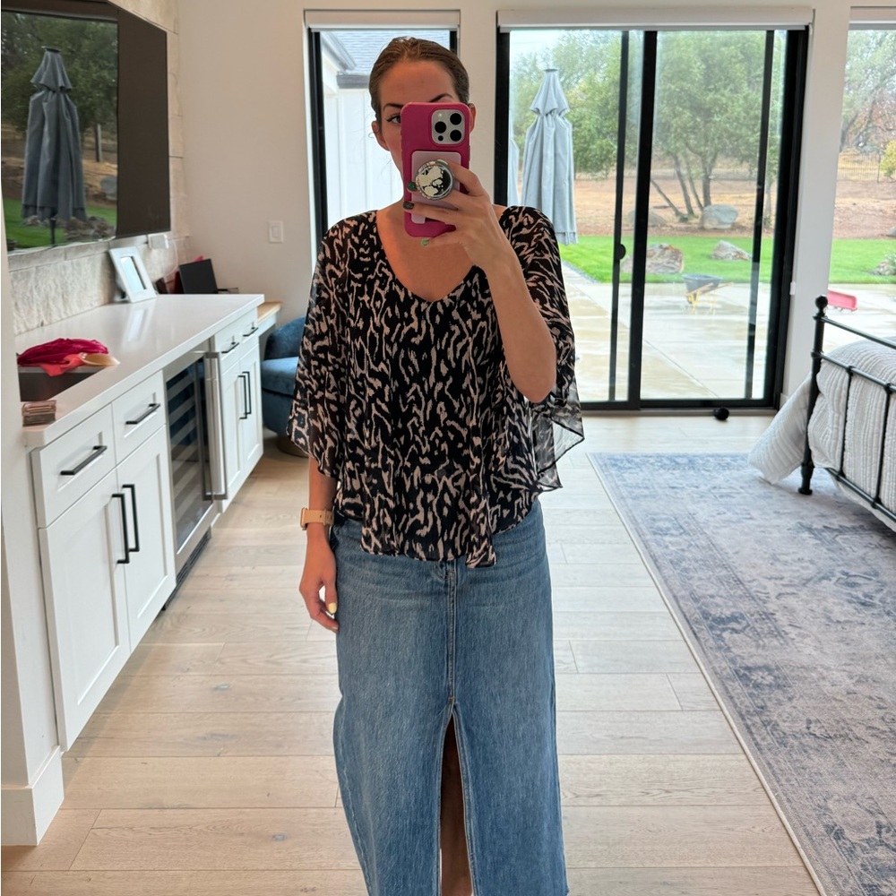 Pattern tunic top